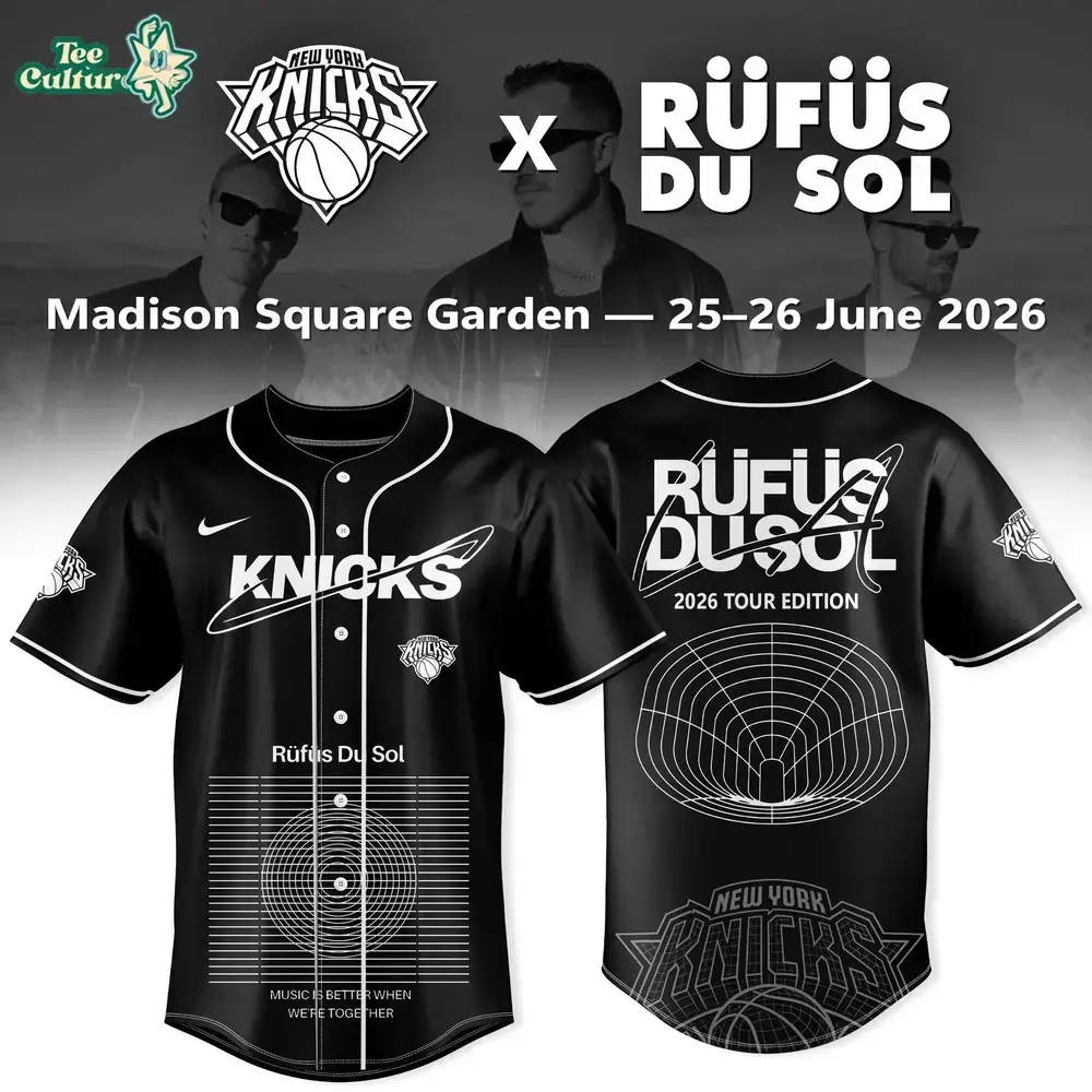 New York Knicks RÜFÜS DU SOL Inhale Exhale World Tour Inspired Jersey Image