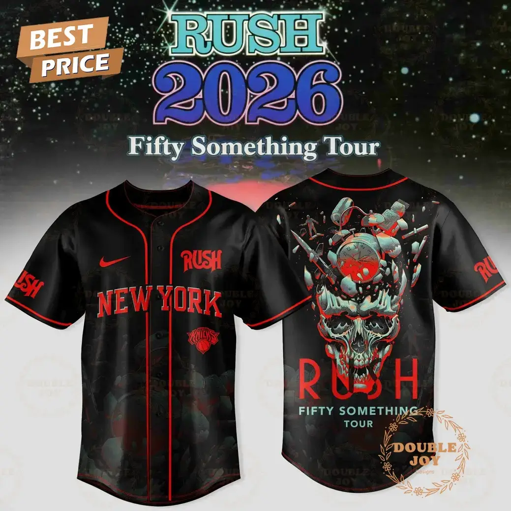 New York Knicks x RUSH Tour 2026 Baseball Jersey Image