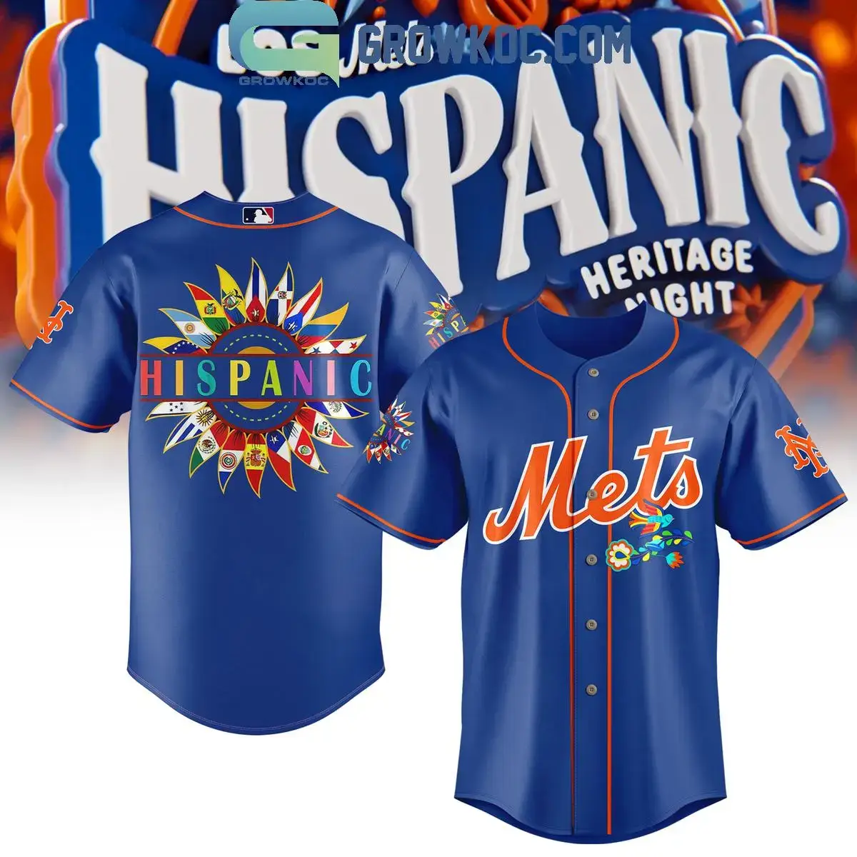 New York Mets 2024 Hispanic Heritage Night Baseball Jersey Image