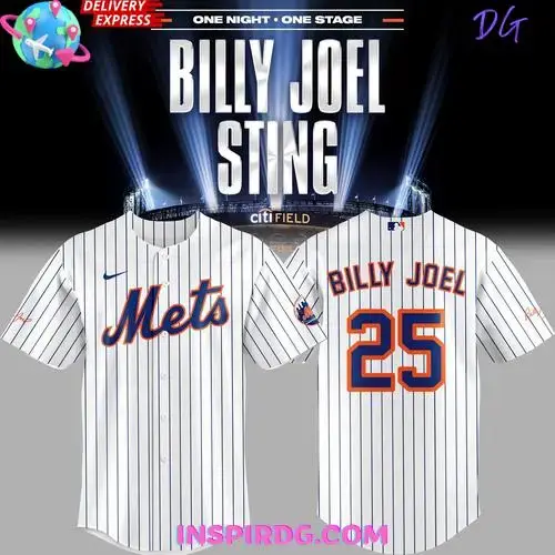 New York Mets Billy Joel Sting Special Baseball Jersey Image