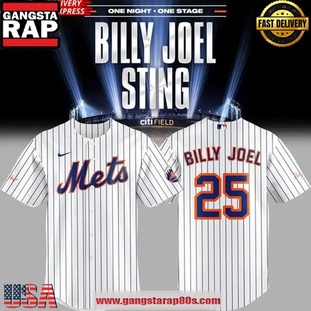 New York Mets Billy Joel Sting Special Custom Baseball Jersey Shirt Image