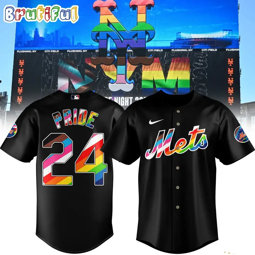 New York Mets Happy Pride Month Baseball Jersey Image