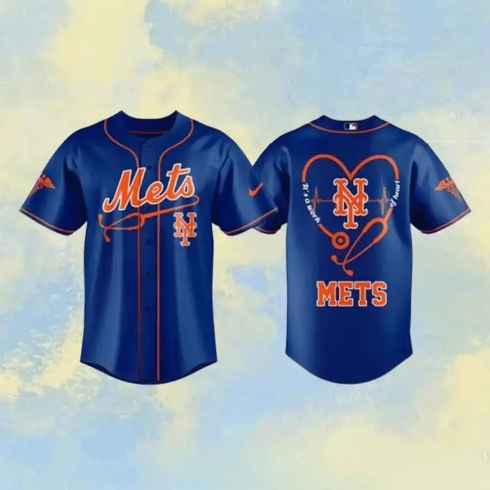 New York Mets Healthcare Appreciation Night Baseball Jersey Mets Merch Gifts For Fans Image