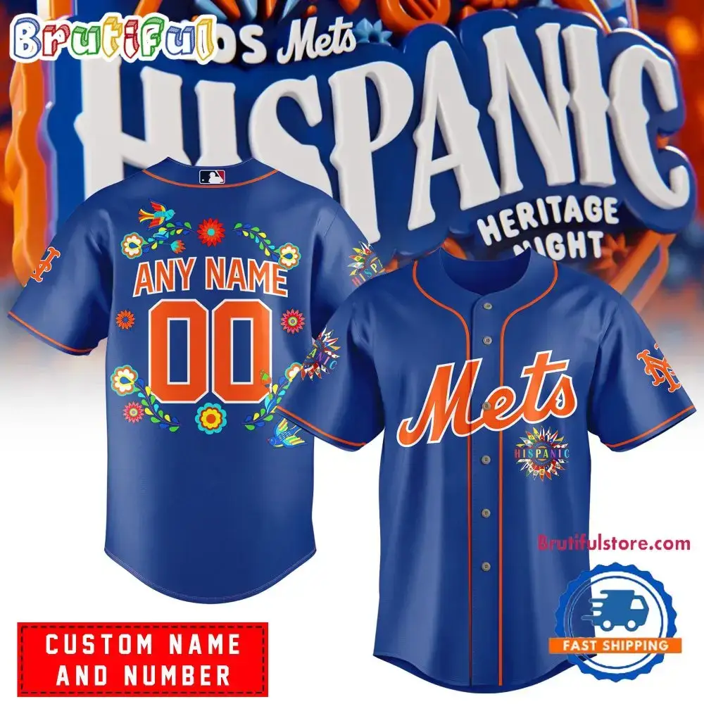 New York Mets Hispanic Heritage Night Custom Jersey Shirt Image