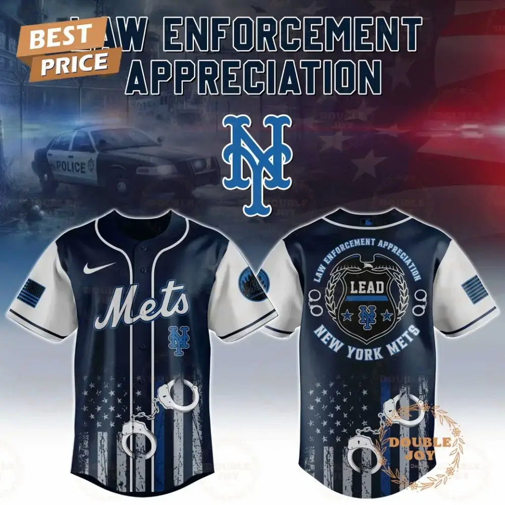 New York Mets Law Enforcement Appreciation Day 2025 Special Edition Baseball Jersey Image