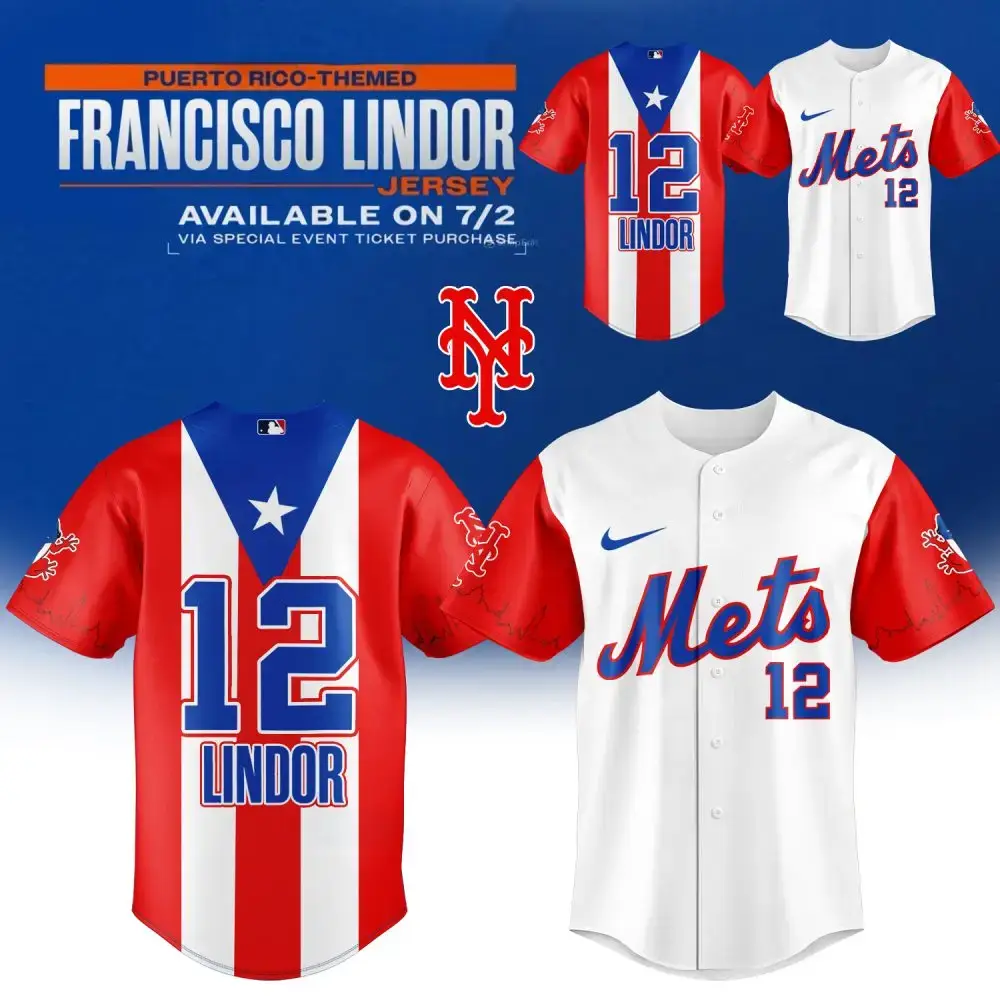 New York Mets Mlb X Francisco Lindor Custom Baseball Jersey Image