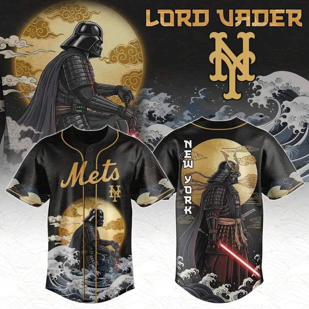 New York Mets Mlb X Star War Japanese Style Custom Baseball Jersey Image