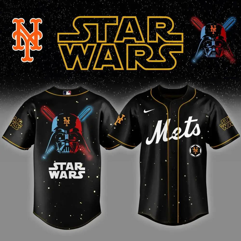 New York Mets Mlb X Starwars Custom Baseball Jersey Image