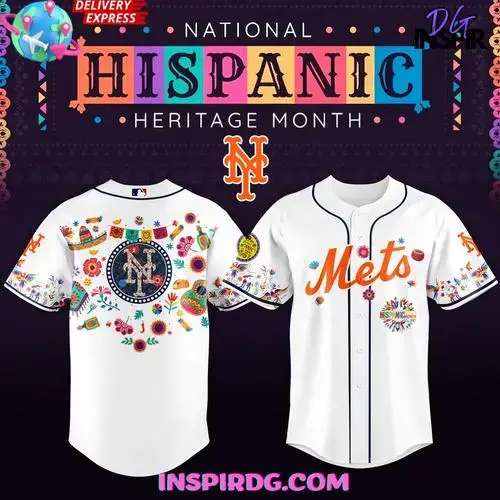 New York Mets National Hispanic Heritage Month 2025 Baseball Jersey Image