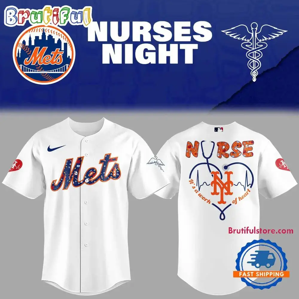 New York Mets Nurses Night Limited Edition Baseball Jersey Image