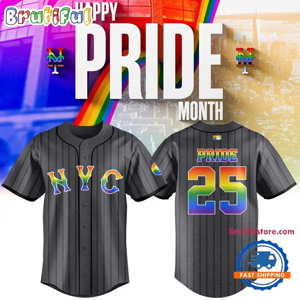 New York Mets Pride Night 2025 New Baseball Jersey Image