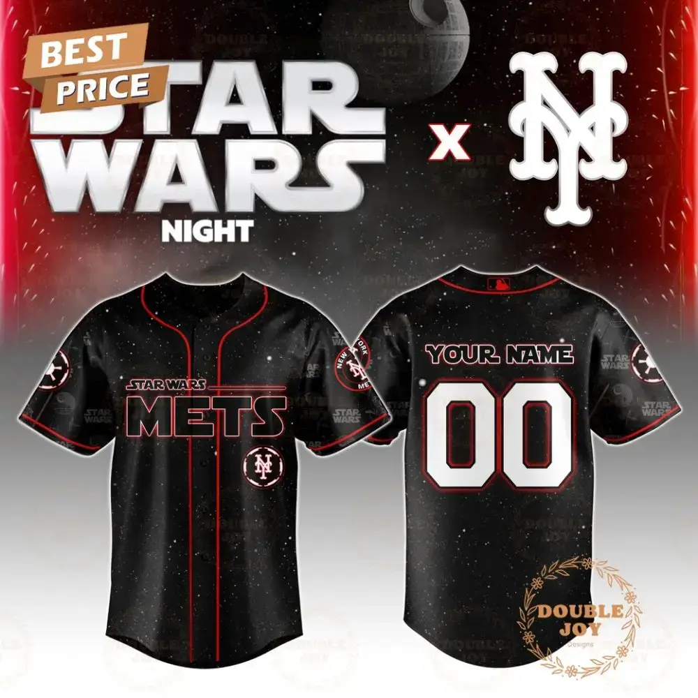 New York Mets Star Wars 2025 Custom Name Limited Edition Baseball Jersey Image