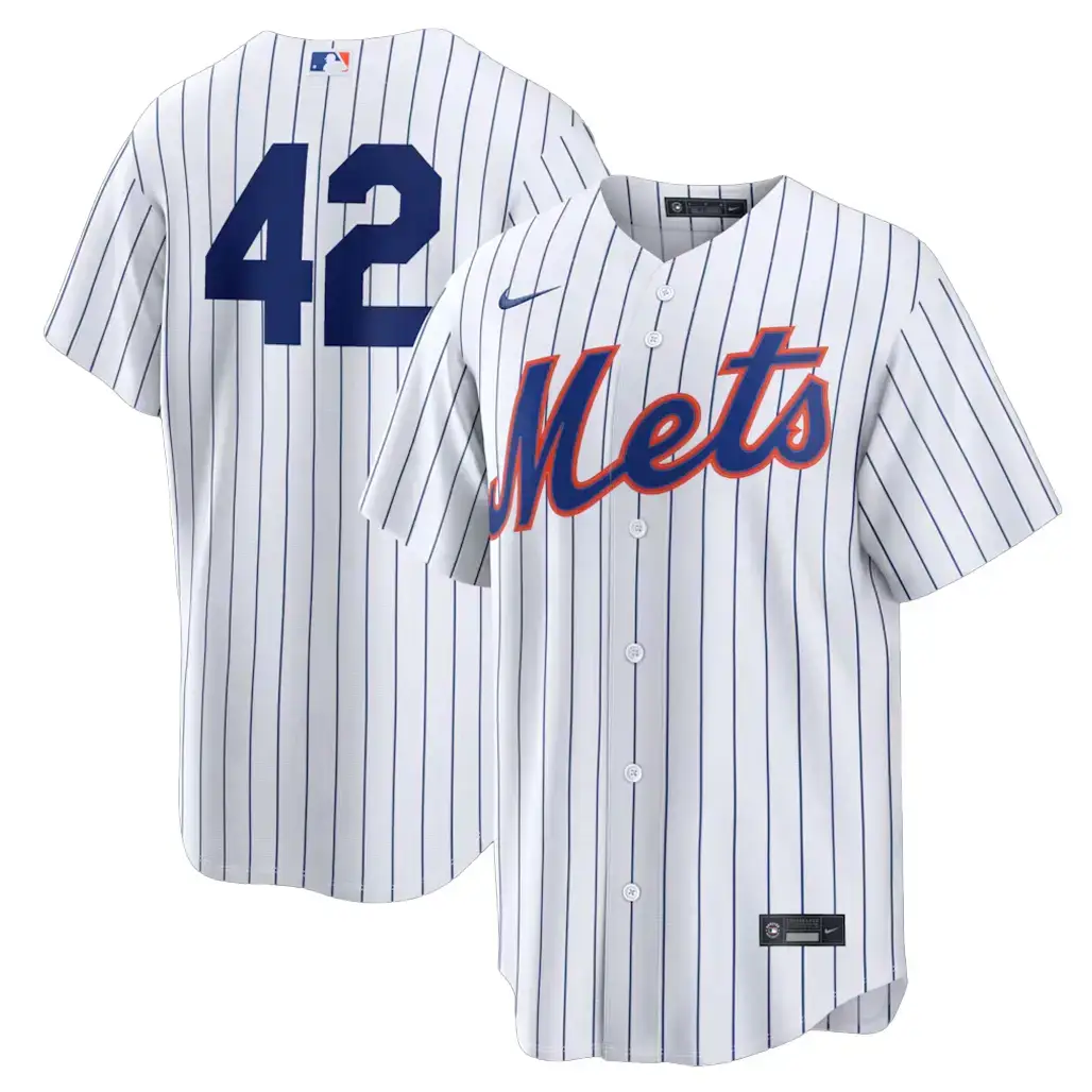 New York Mets White Home 2026 Jackie Robinson Day Baseball Jersey Image