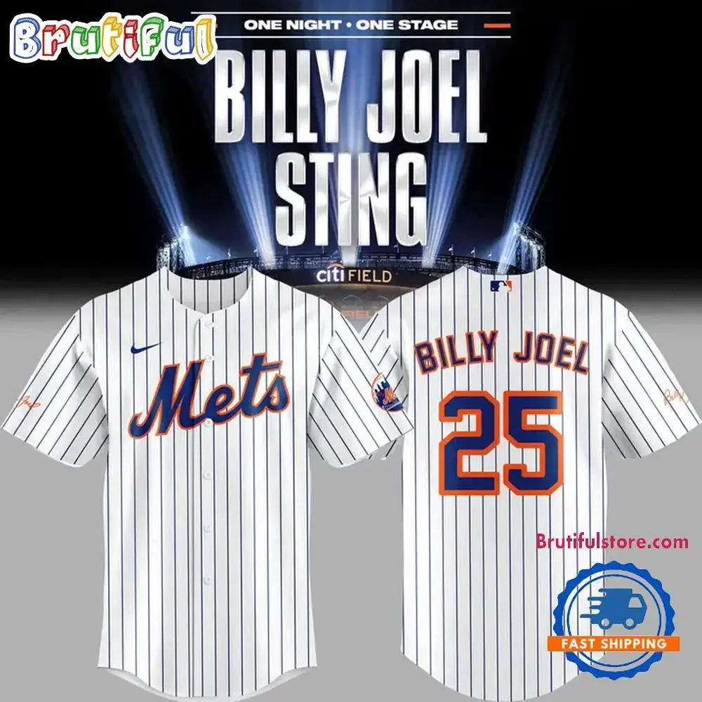New York Mets X Billy Joel 2025 Baseball Jersey Image