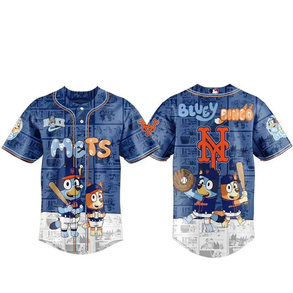 New York Mets x Bluey And Bingo 2026 Night Baseball Jersey Image