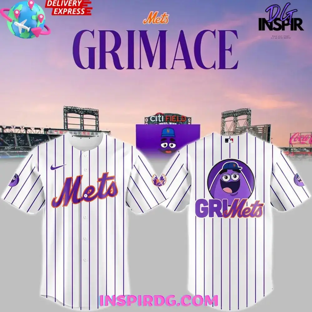 New York Mets X Grimace 2025 Baseball Jersey Image