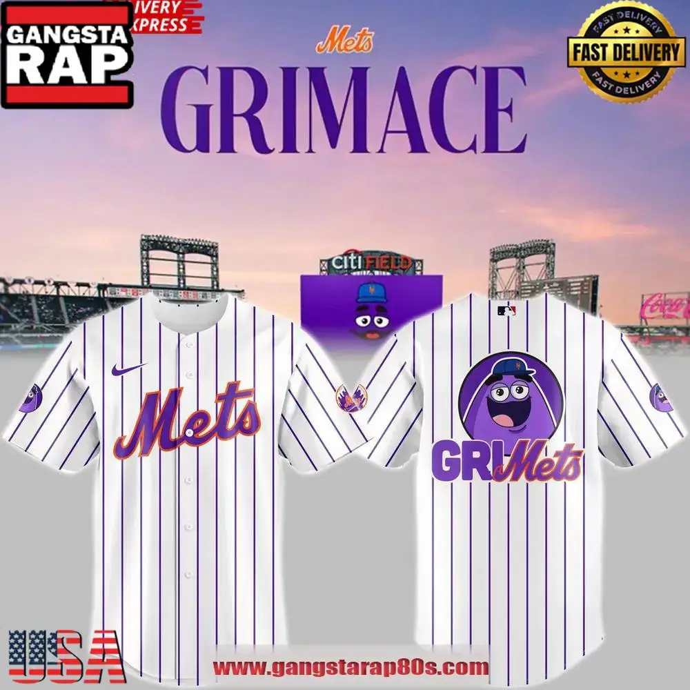 New York Mets x Grimace 2025 Baseball Jersey Shirt Image