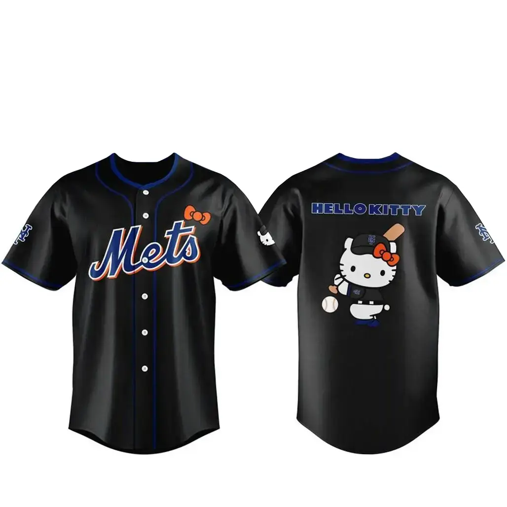 New York Mets x Hello Kitty Day 2026 Baseball Jersey Image