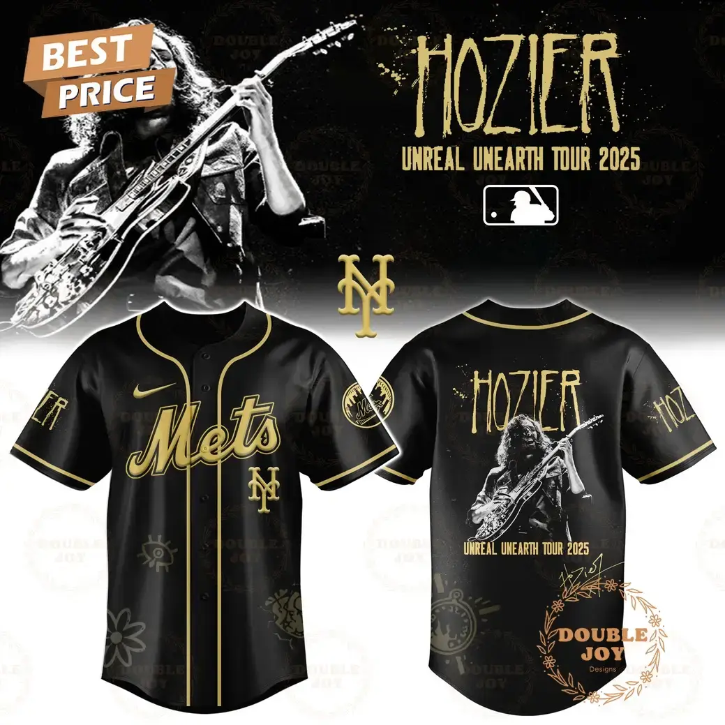 New York Mets x HOZIER Tour 2025 Unreal Unearth Edition Baseball Jersey Image