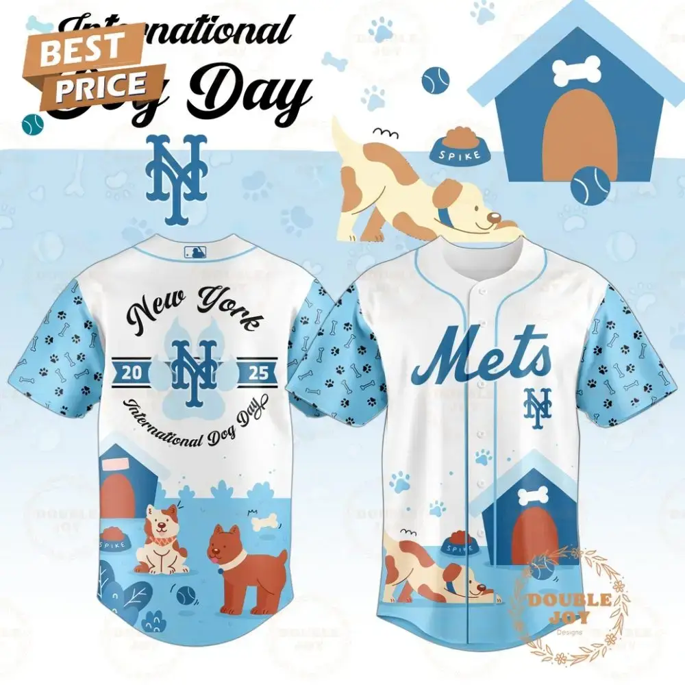 New York Mets X International Dog Day 2025 Limited Edition Baseball Jersey Image