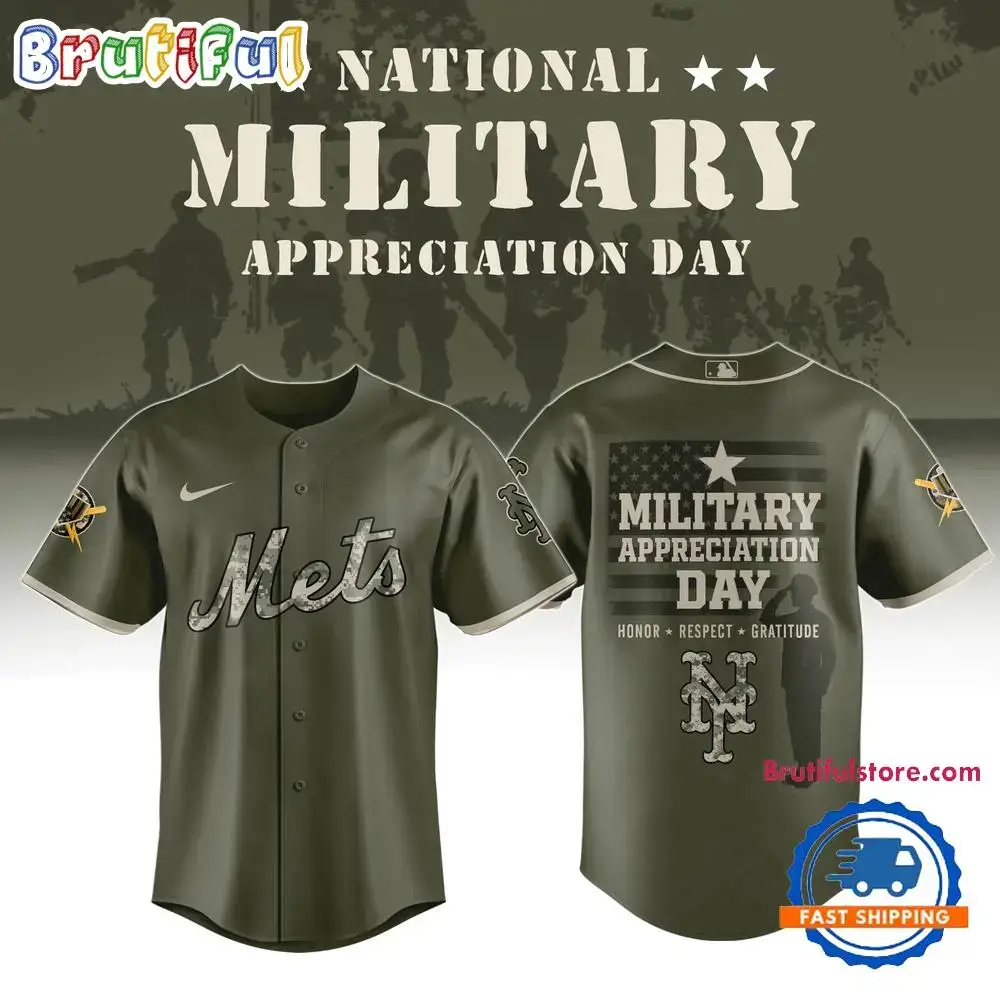 New York Mets x Military Appreciation Day 2025 Baseball Jersey Image