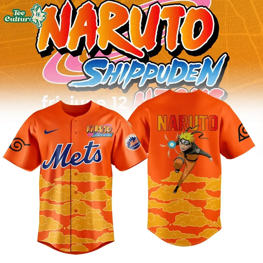 New York Mets x Naruto Game Night 2026 Baseball Jersey Ver2 Limited Edition Image