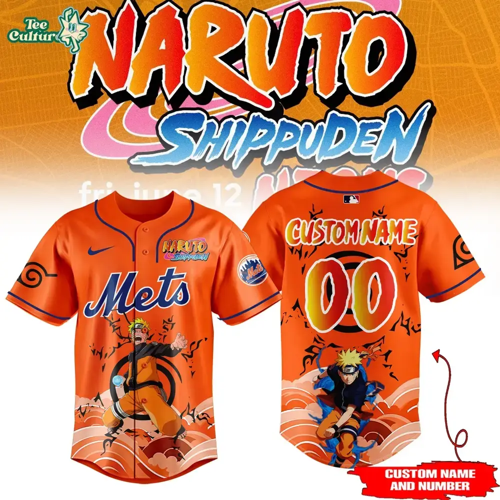 New York Mets x Naruto Game Night 2026 Baseball Jersey Ver3 Limited Edition Image