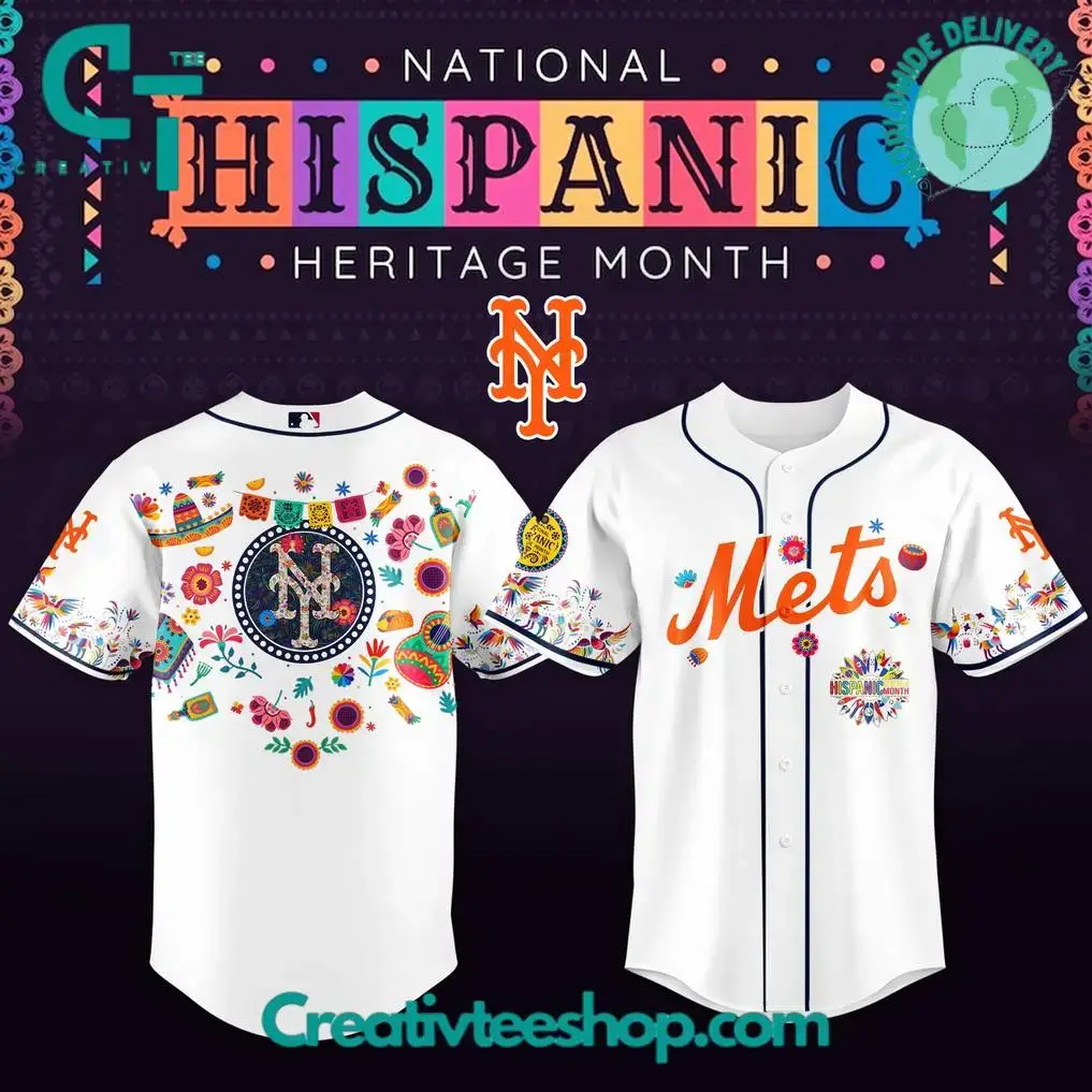 New York Mets X National Hispanic Heritage Month Special Edition Baseball Jersey Image