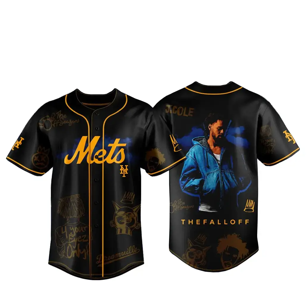 New York Mets x The Fall Off World Tour 2026 Baseball Jersey Image