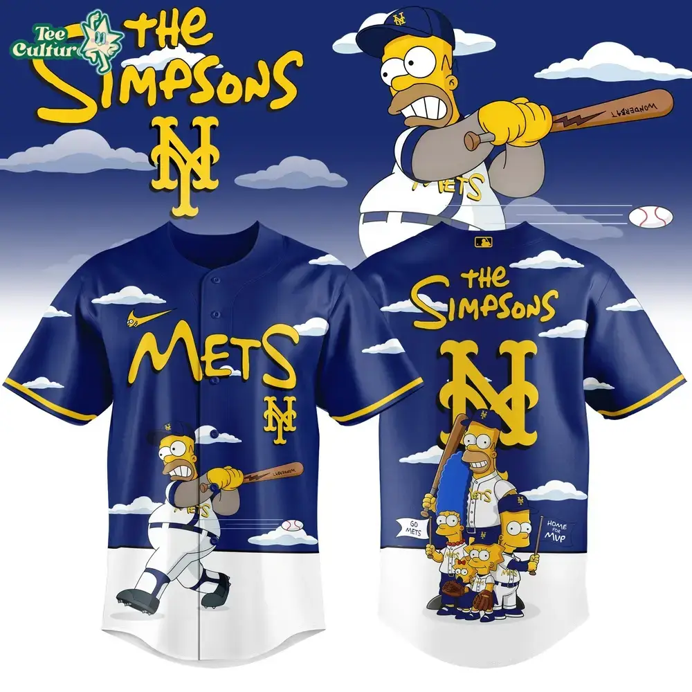 New York Mets x The Simpsons 2026 Limited Edition Baseball Jersey Image