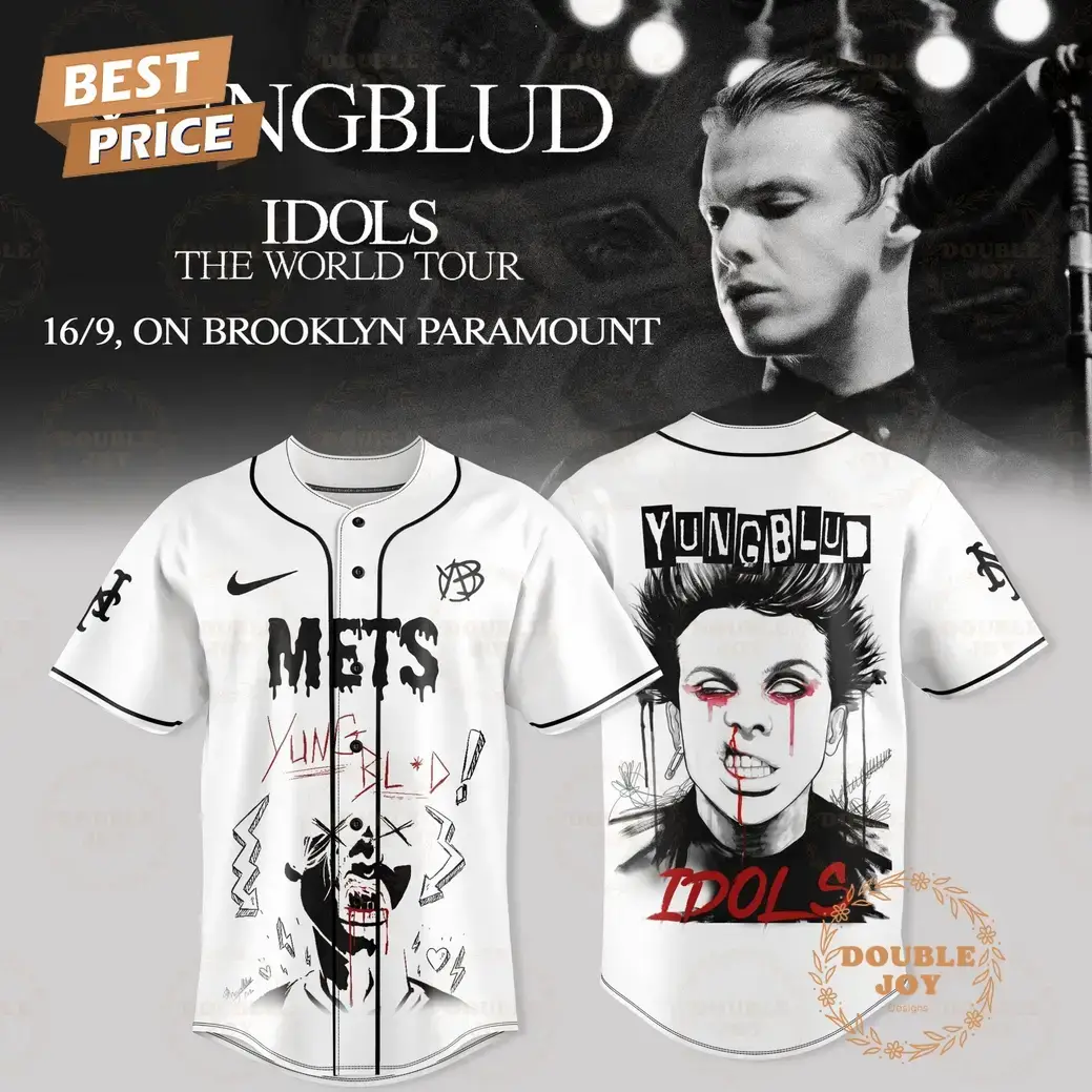 New York Mets x YUNGBLUD IDOLS THE WORLD TOUR Special Edition Baseball Jersey Image