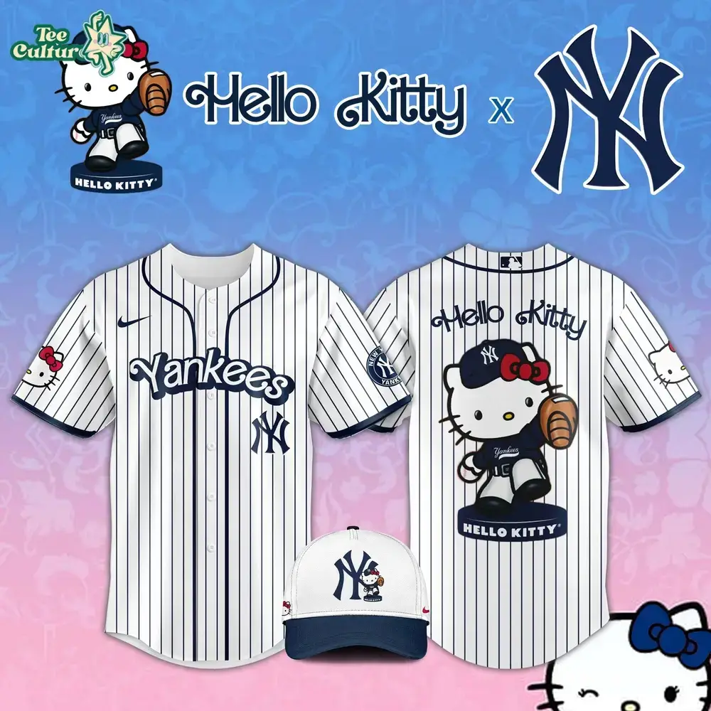 New York Yankees 2026 Hello Kitty Night MLB Special Edition Jersey Image