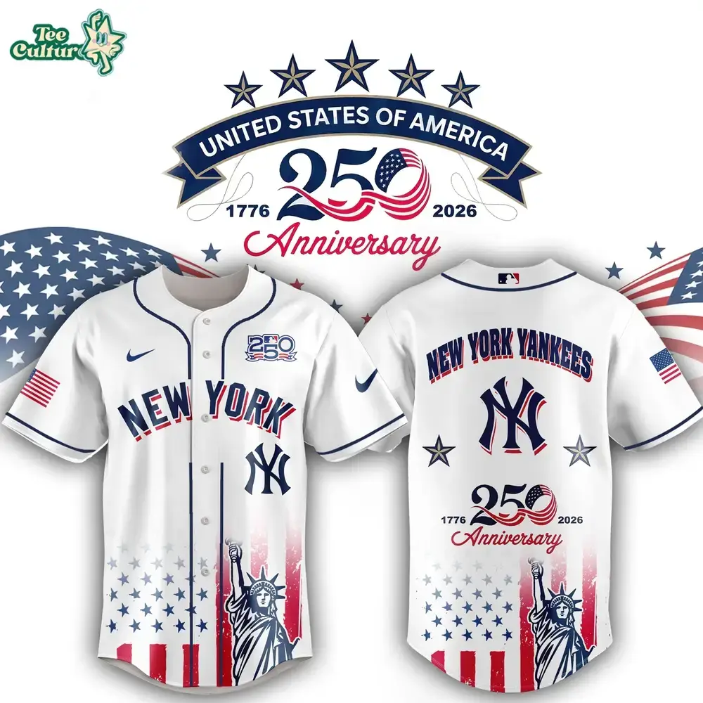 New York Yankees 250th Anniversary United States Semiquincentennial Fan Jersey Image