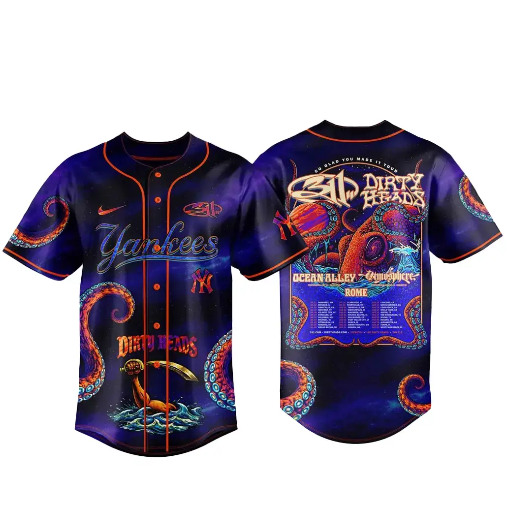 New York Yankees 311 x Dirty Heads 2026 So Glad You Made It Baseball Jersey Image