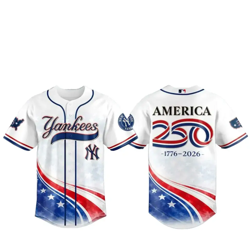 New York Yankees America 250th Anniversary Baseball Jersey Image