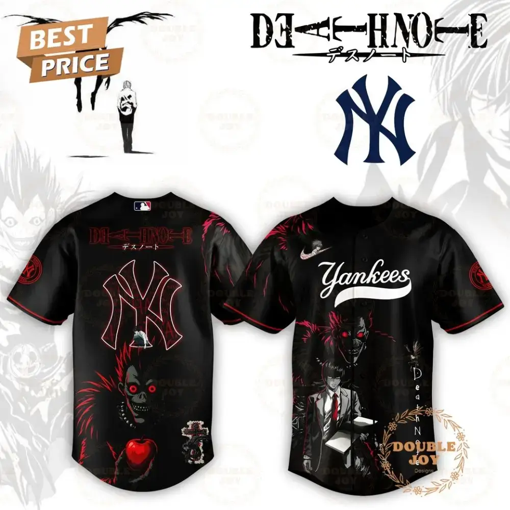 New York Yankees Death Note 2025 Limited Edition Baseball Jersey Image