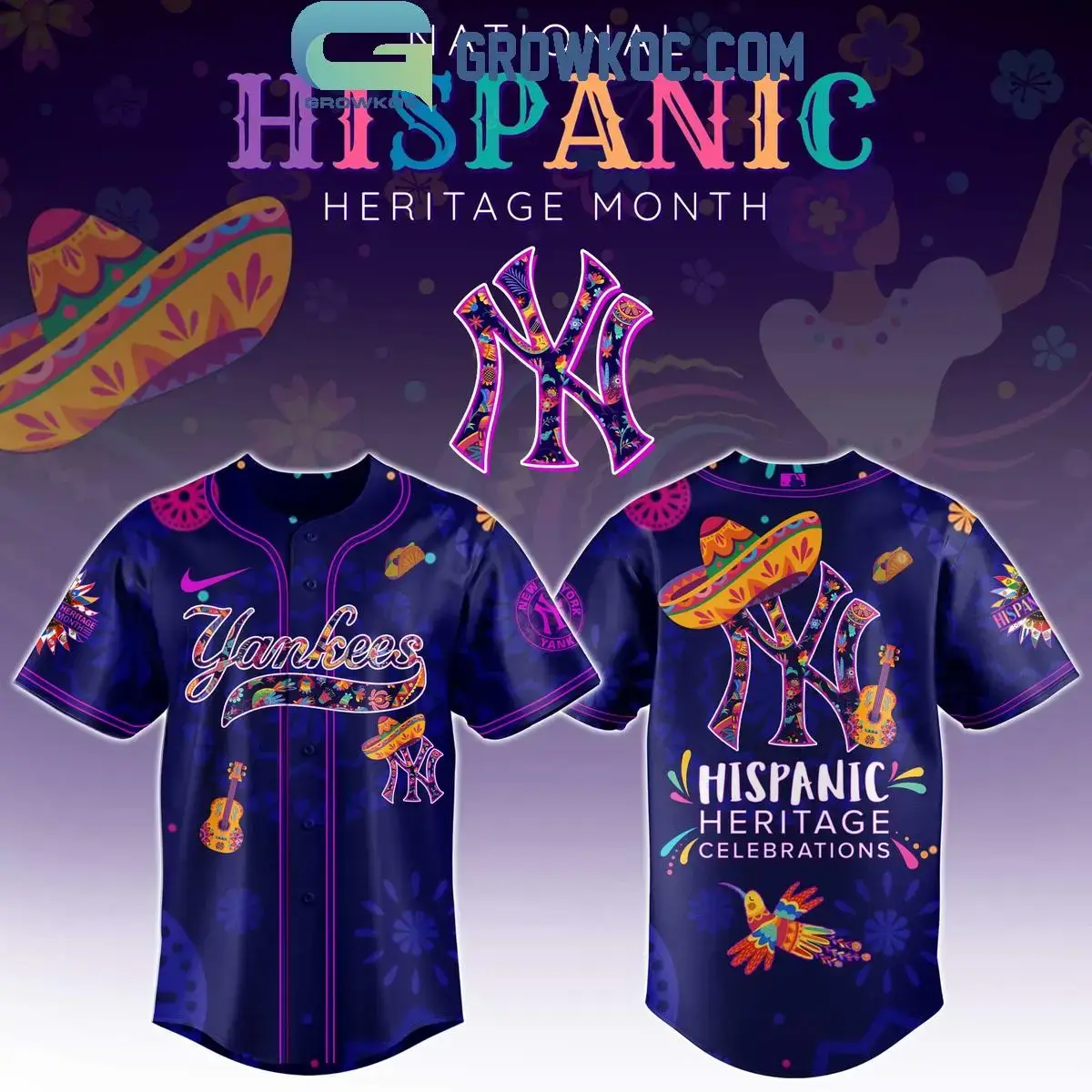 New York Yankees Hispanic Heritage Celebrations 2025 Baseball Jersey Image