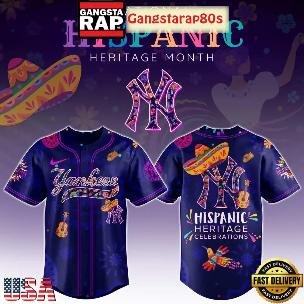 New York Yankees Hispanic Heritage Celebrations 2025 Unique Design Baseball Jersey Image