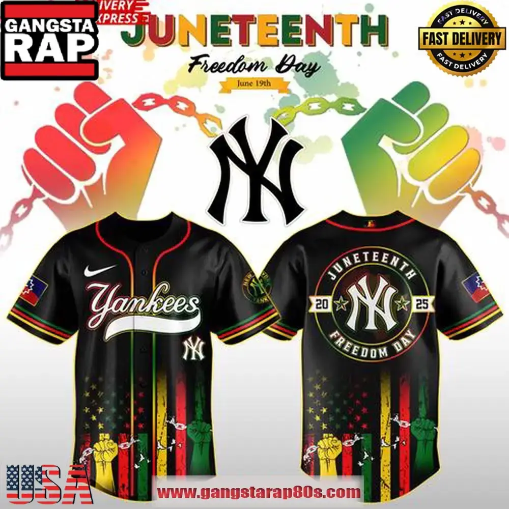 New York Yankees Juneteenth Day 2025 Special Baseball Jersey Shirt Image