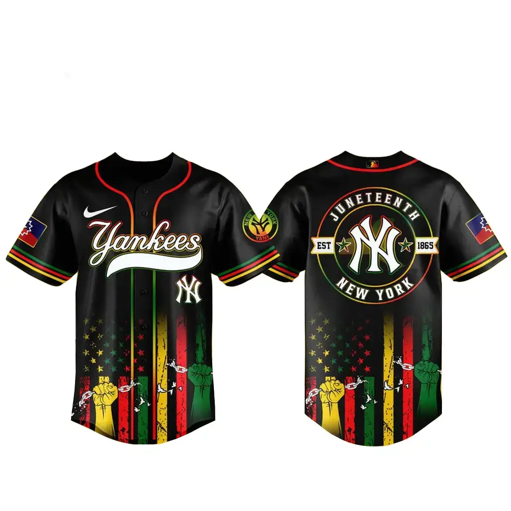 New York Yankees Juneteenth Day 2026 Celebration Baseball Jersey Image