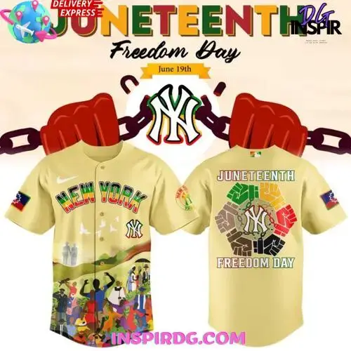 New York Yankees Juneteenth Freedom Day 2025 Baseball Jersey Image