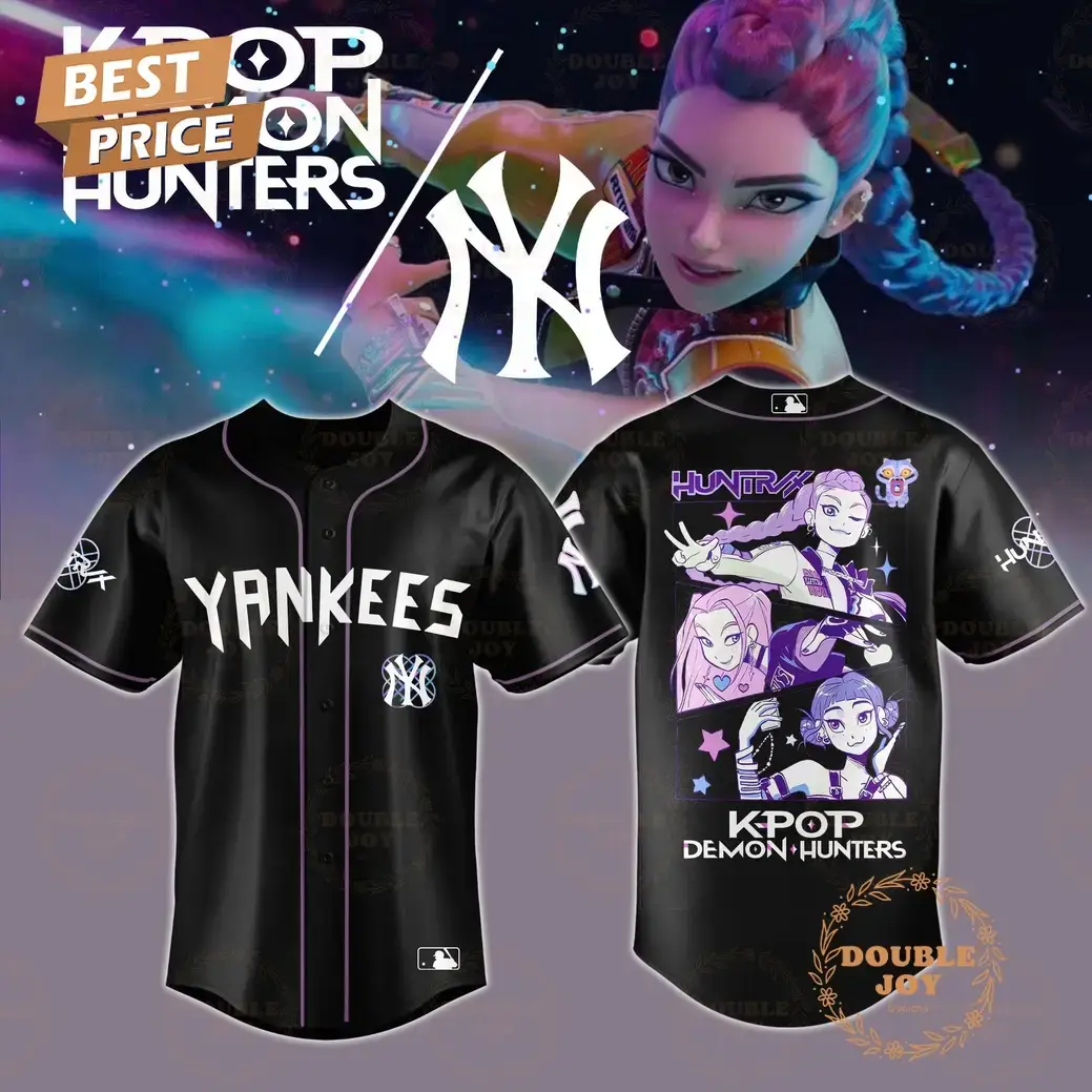 New York Yankees K-Pop Demon Hunters 2025 Huntrix Limited Edition Baseball Jersey Image
