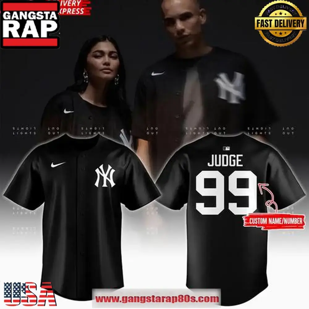 New York Yankees Lights Out Black Special Custom Baseball Jersey Shirt Image