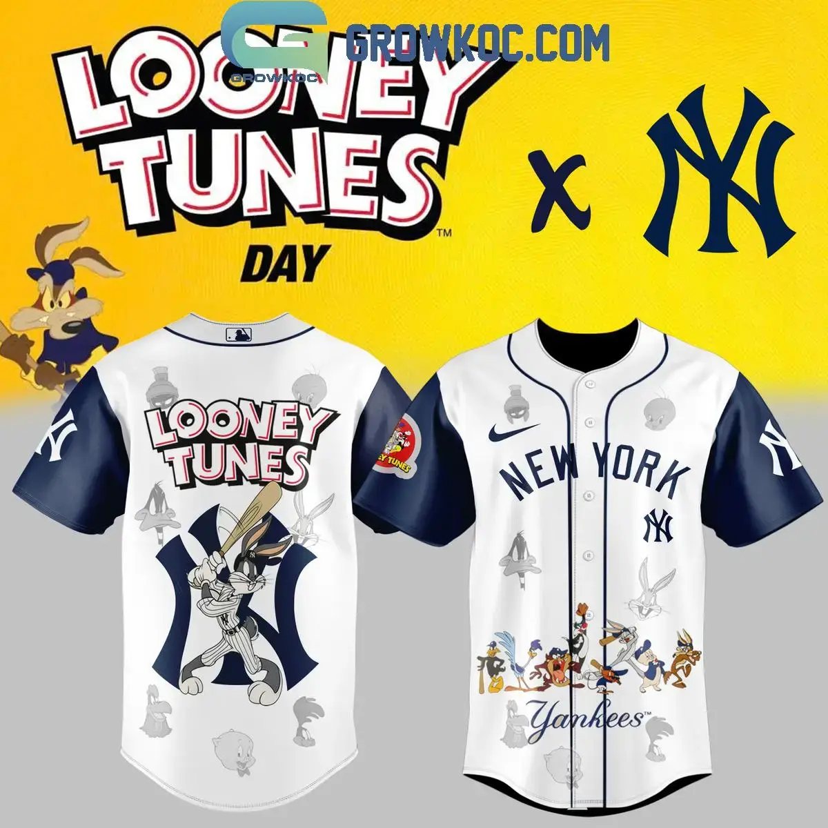 New York Yankees Looney Tunes Night Jersey Image