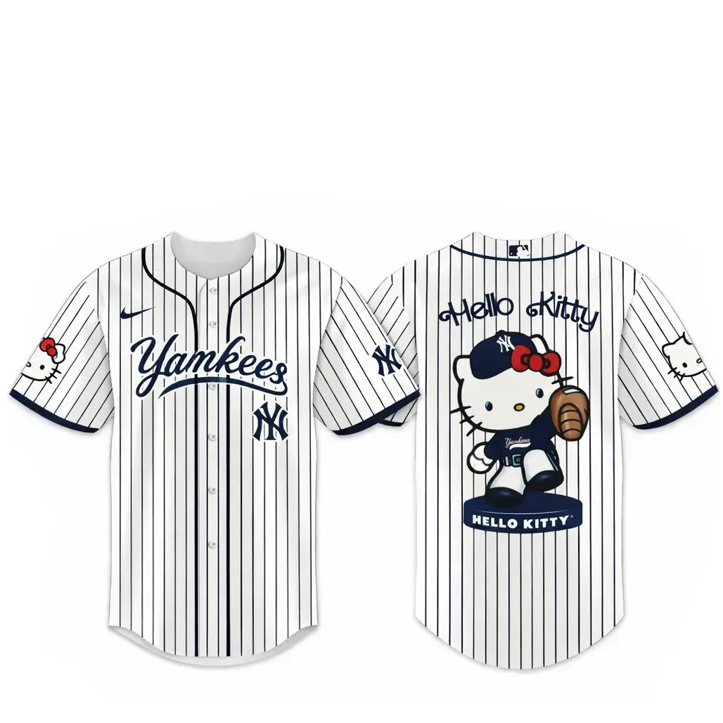 New York Yankees Major League Baseball 2026 Hello Kitty Baseball Jersey Image