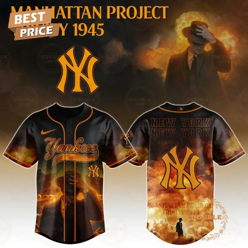 New York Yankees Manhattan Project Trinity 1945 Limited Edition Baseball Jersey Image