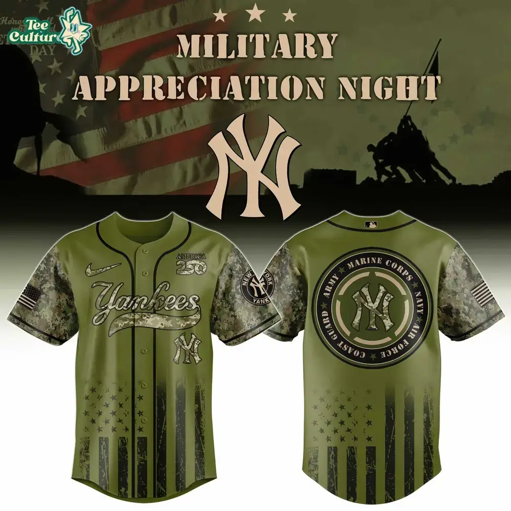 New York Yankees Military Appreciation 2026 Limited Edition Baseball Jersey Image