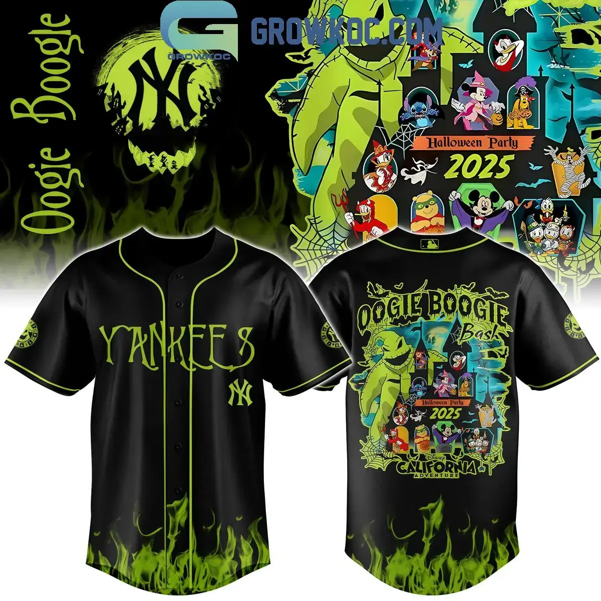 New York Yankees Mix Oogie Boogie Bash Halloween Party 2025 Jersey Image