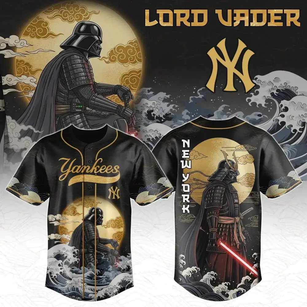 New York Yankees Mlb X Star War Japanese Style Custom Baseball Jersey Image