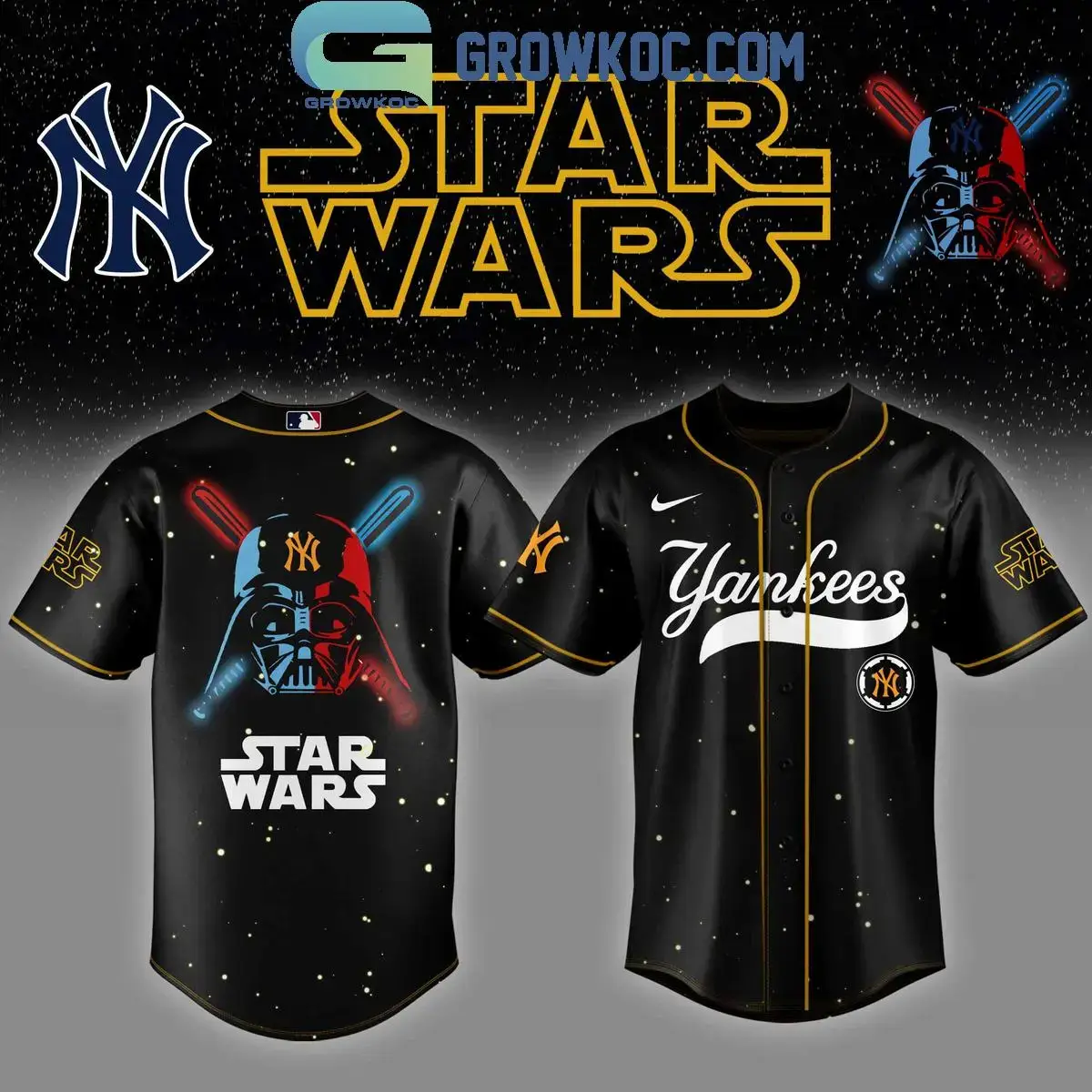 New York Yankees MLB x Star Wars 2025 Baseball Jersey Image